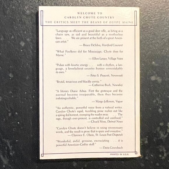 "Letourneau's Used Auto Parts," by Carolyn Chute, 1988 First Edition Papeback - Picture 3 of 7